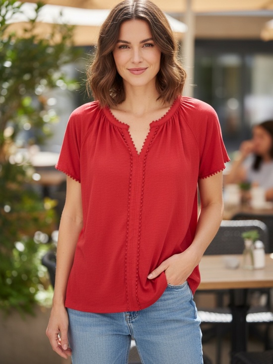 Tommy Hilfiger Tops - Tommy Hilfiger Red top. Excel.Xl